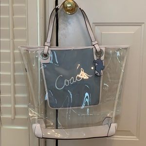 coach clear plastic handbags